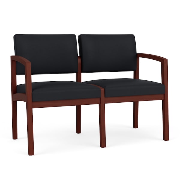 Lesro 2 Seat Tandem Seating W/ No Center Arm, 44 in W 26 in L 31.5 in H, Lenox Series LW2101 - main